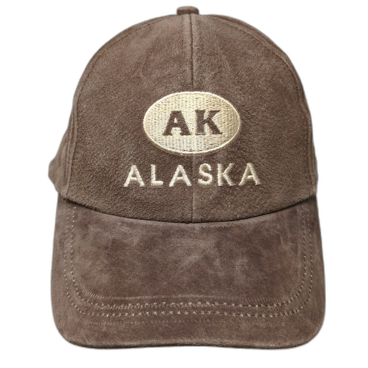 Dutch Harbor Gear Baseball Cap Brown One Size Suede Slideback Alaska State Hat