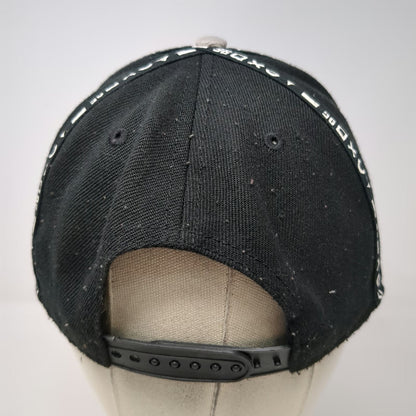 PlayStation Snapback Hat Black Gray One Size Button Icon Tape Embroidered Logo