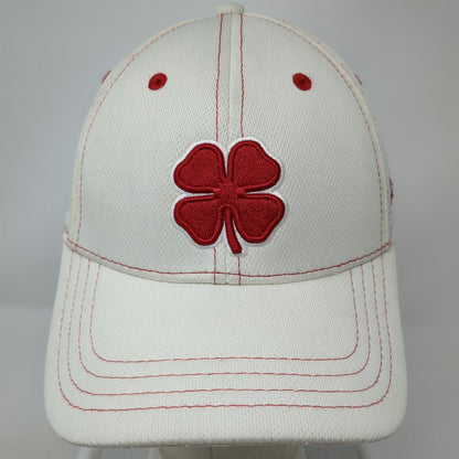 Black Clover Baseball Cap White M A-Flex Four Leaf Clover Live Lucky Hat
