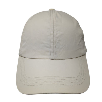 Unbranded Strapback Hat Ponytail Tan One Size Solid Adjustable Blank
