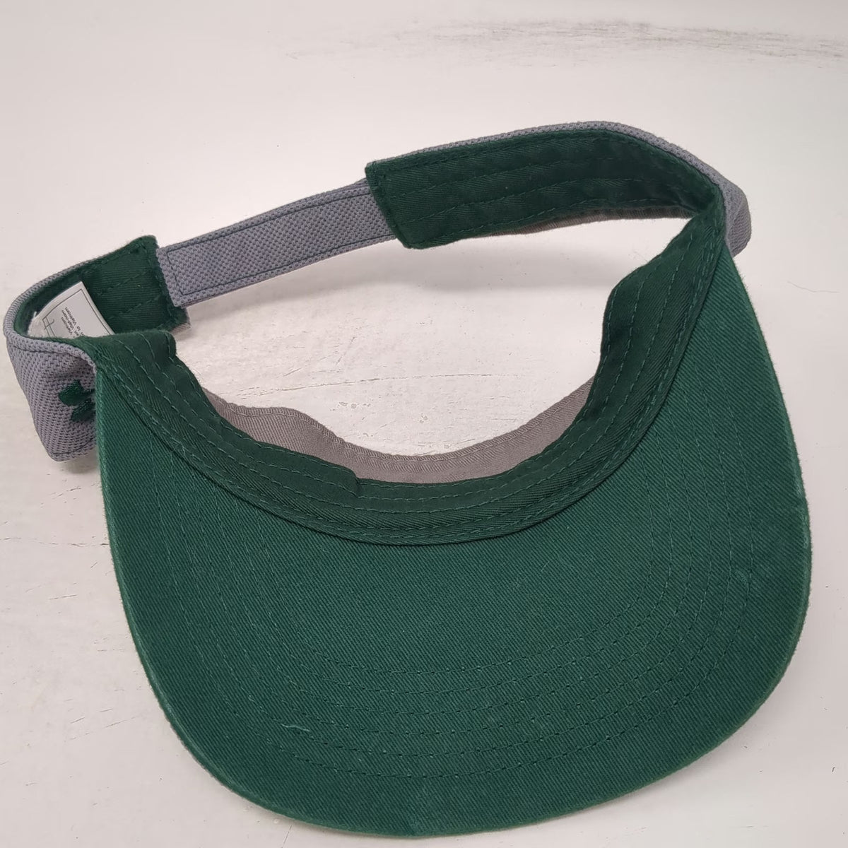 Oregon Ducks Russell NCAA Visor Gray Yellow Green One Size Mesh Adjustable Hat
