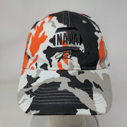 NAPA Racing Strapback Hat Camouflage OSFM Adjustable Embroidered 6 Panel