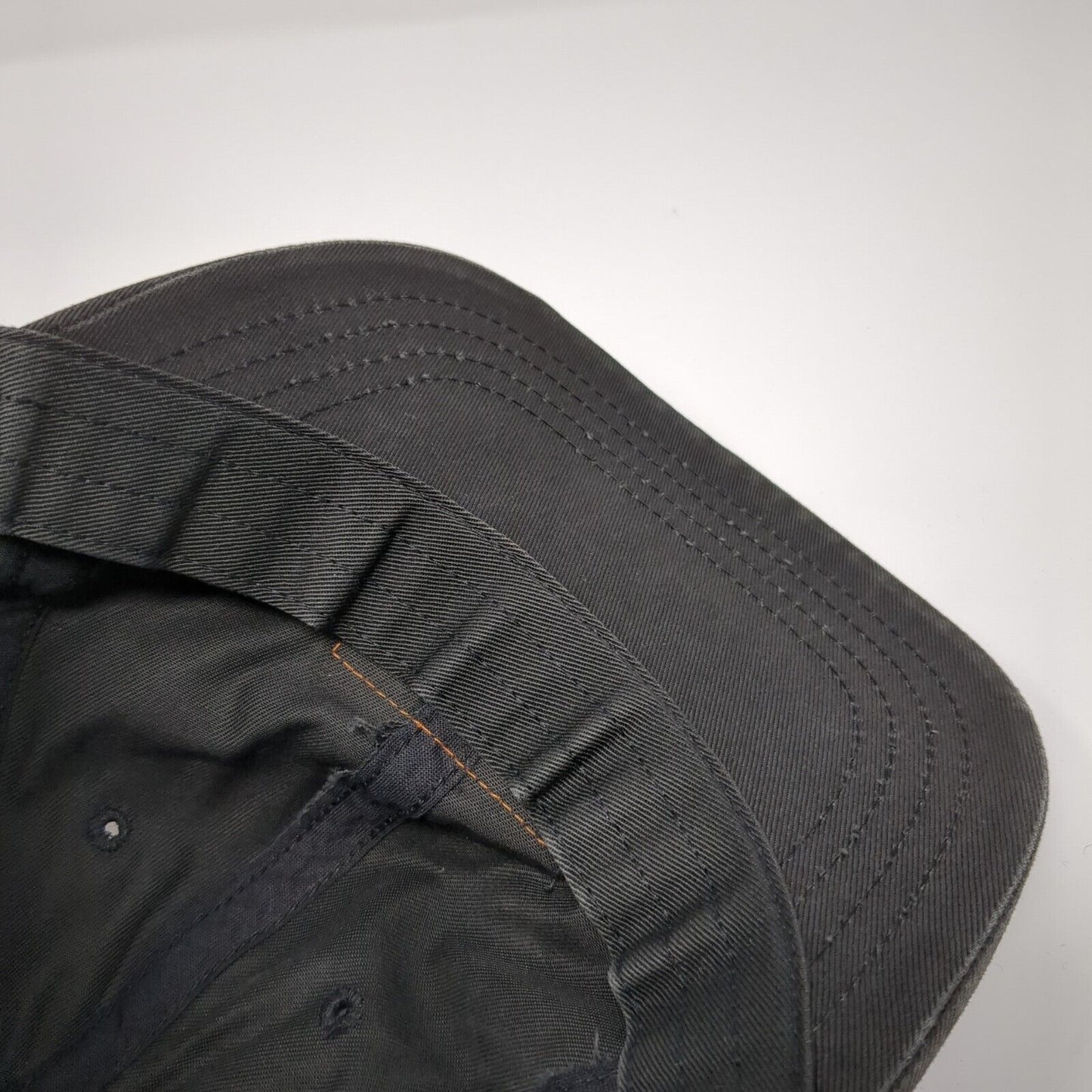 Vintage Polo Sport Ralph Lauren Slideback Hat Black OSFA Made USA Leather Patch