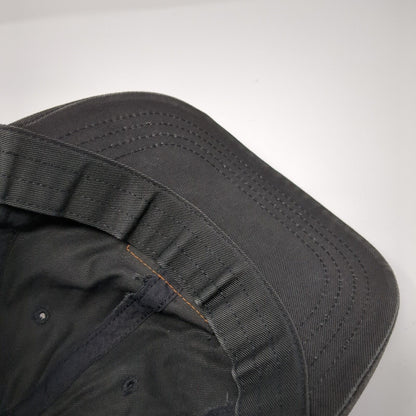Vintage Polo Sport Ralph Lauren Slideback Hat Black OSFA Made USA Leather Patch