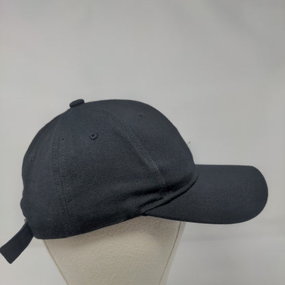 Astronaut Slideback Hat Black One Size Adjustable Embroidered 6 Panel