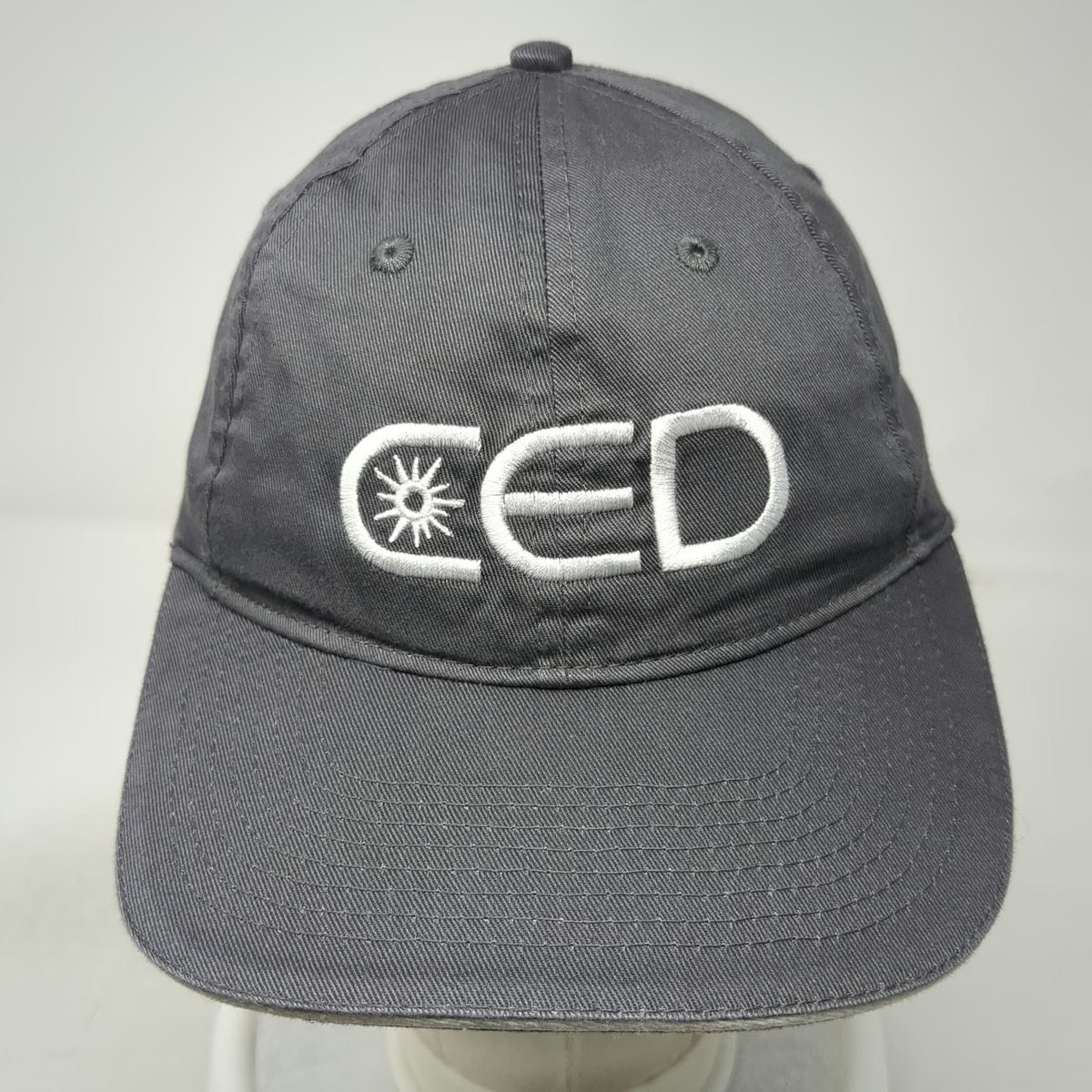 Port Authority Baseball Cap Gray One Size CED Eaton Logo Cotton Hat Sandwich