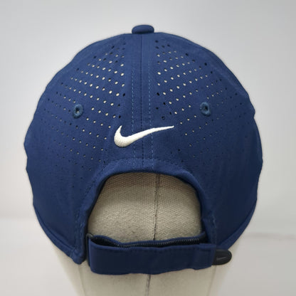 Nike Golf Baseball Cap Blue OSFM Tiger Woods TW Logo Strapback Hat Perforated
