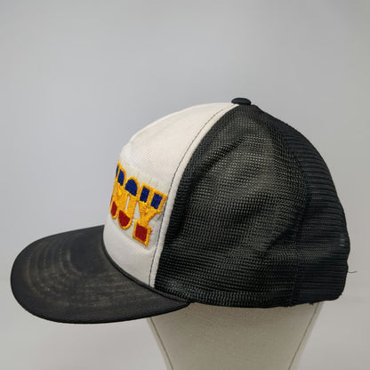 Youngan Cowboy Star Patch Trucker Hat Black Vintage Mesh Snapback Foam Front