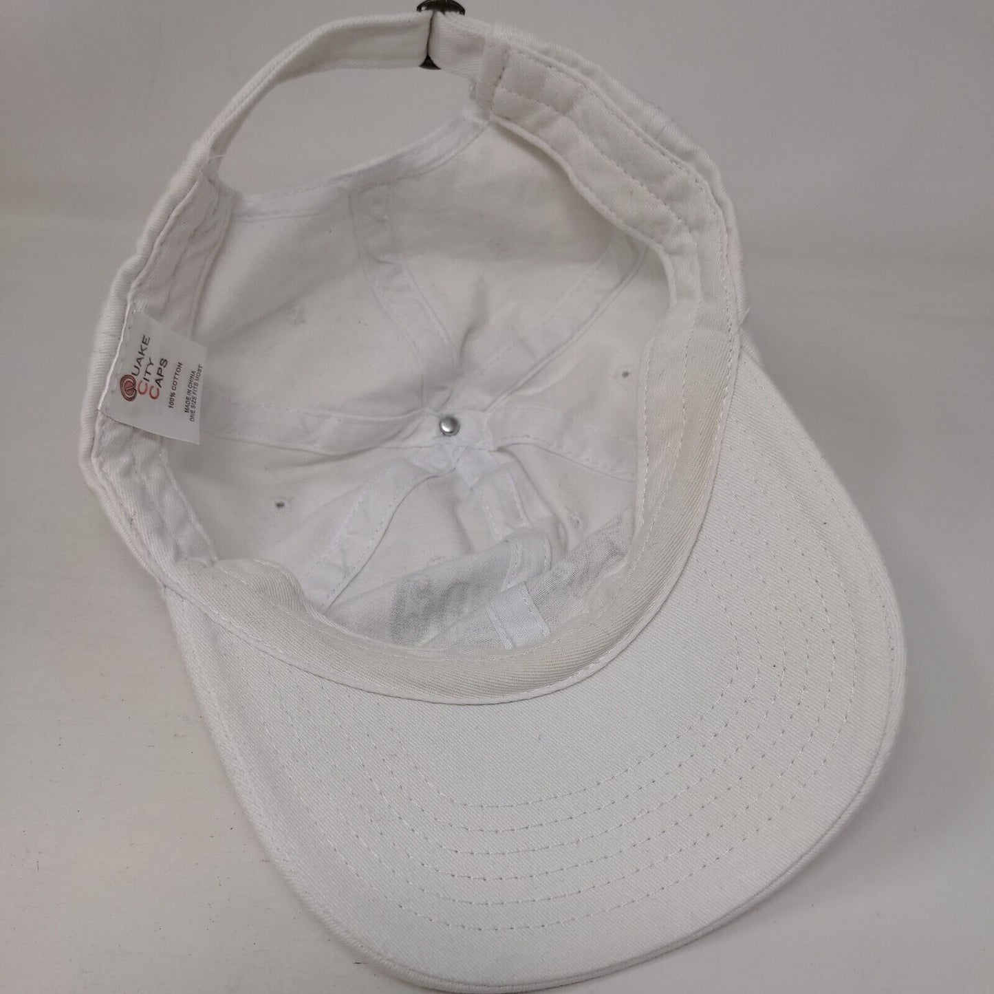 El Bandido Yankee Tequila Company Slideback Hat White OSFM Adjustable Cotton