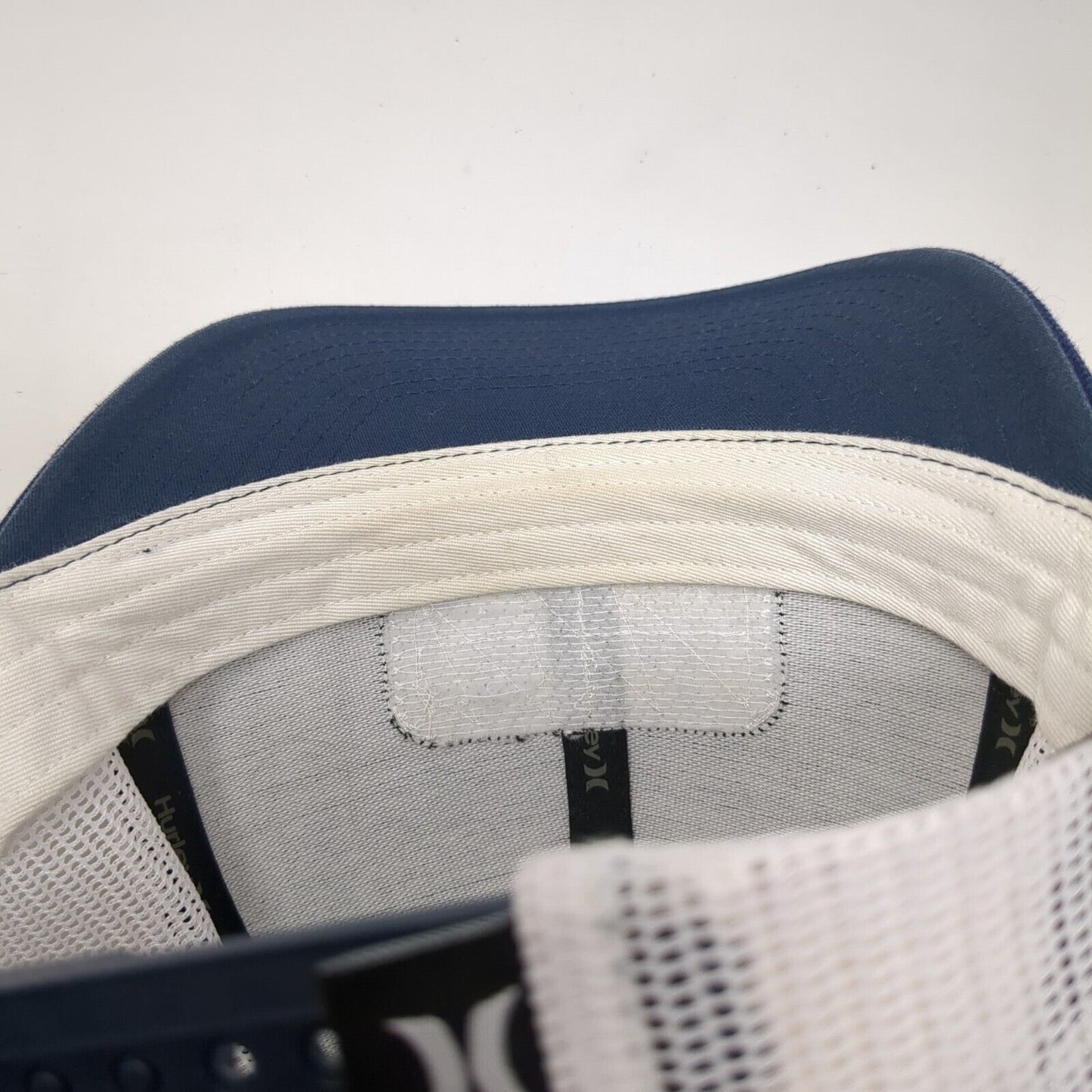 Hurley Patch Snapback Mesh Back Trucker Hat Blue One Size Yupoong