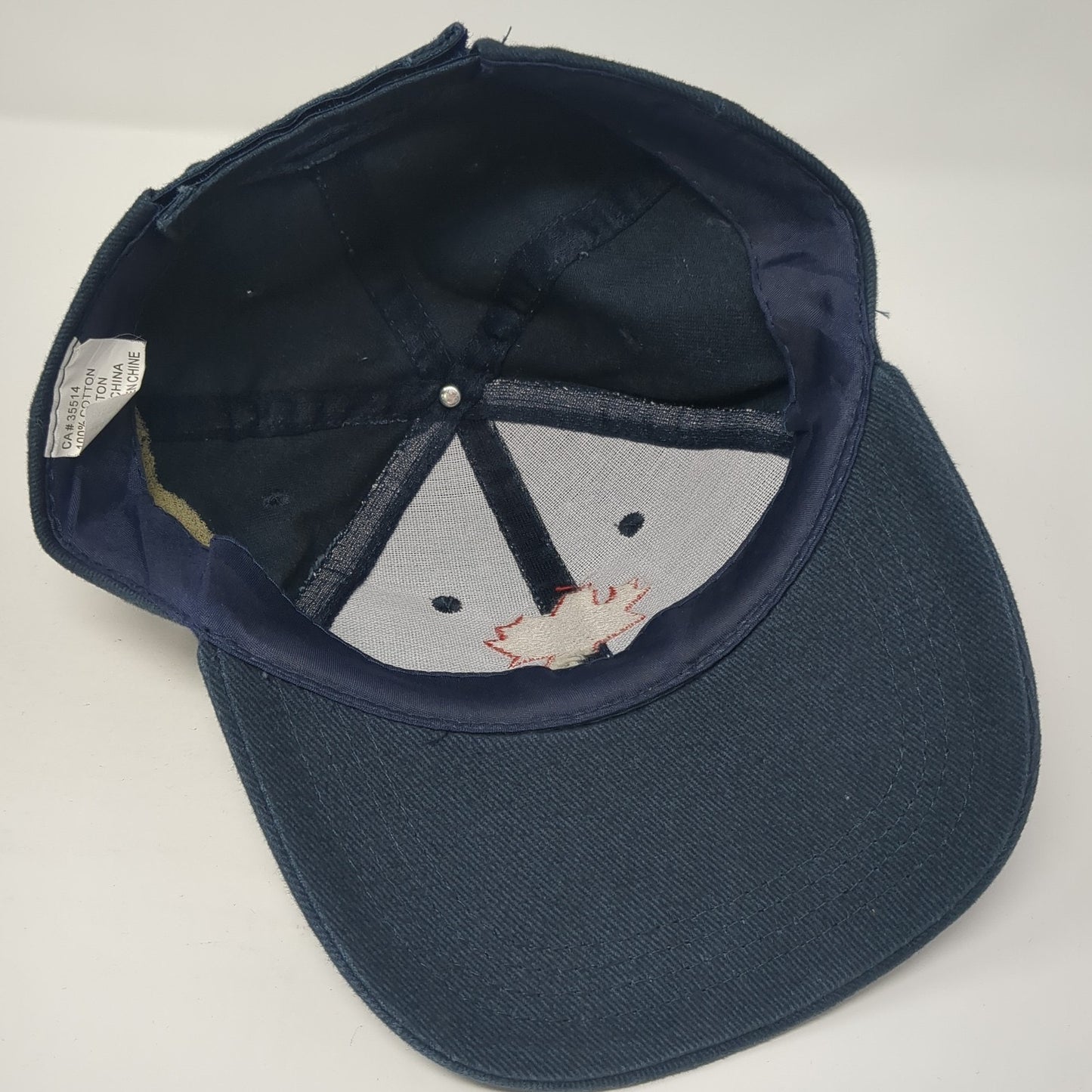 Prince Edward Island Strapback Baseball Cap Blue One Size Adjustable Embroidered