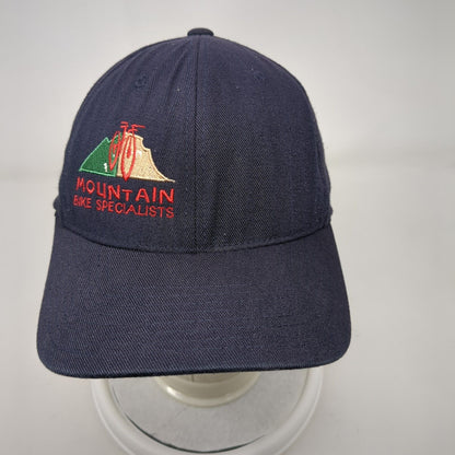 Mountain Bike Specialists Fitted Hat Blue S/M Flexfit Embroidered Yupoong