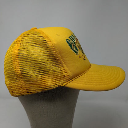Orlando Florida Men's Snapback Mesh Back Trucker Hat Yellow Adjustable Vintage