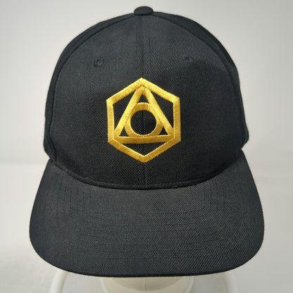 Yupoong Snapback Hat Black One Size Gold Adam Lambert VIP Concert Tour Merch