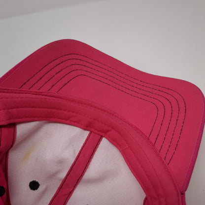 Unbranded Strapback Hat Pink One Size Adjustable Vented Holes 6 Panel Blank