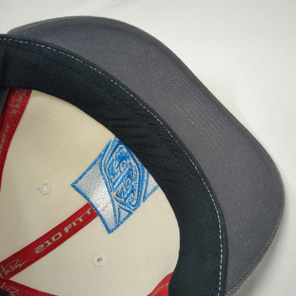 Troy Lee Designs Baseball Cap Gray M Flexfit 210 Fitted TLD Logo Moto MX Hat