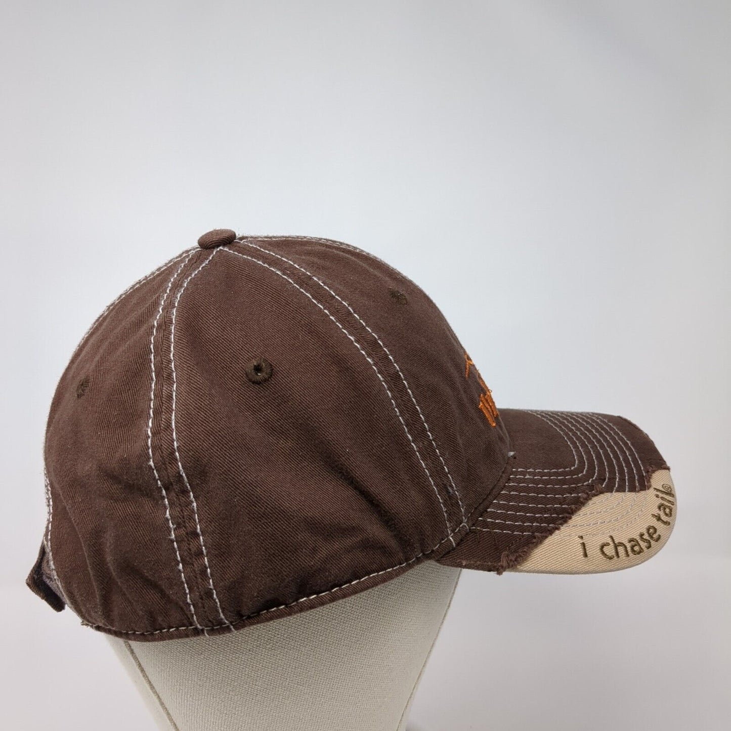 Uplanders Warehouse Strapback Hat Brown One Size I Chase Tail Outdoor