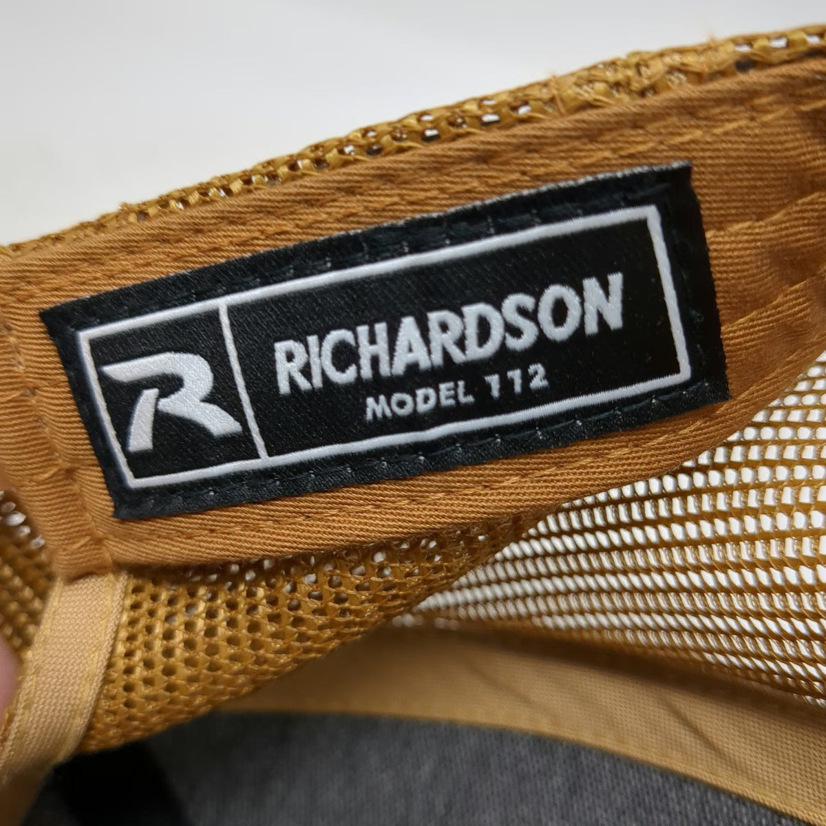 Richardson Trucker Hat Blue Brown One Size ADB Culture Mesh Snapback Logo 112