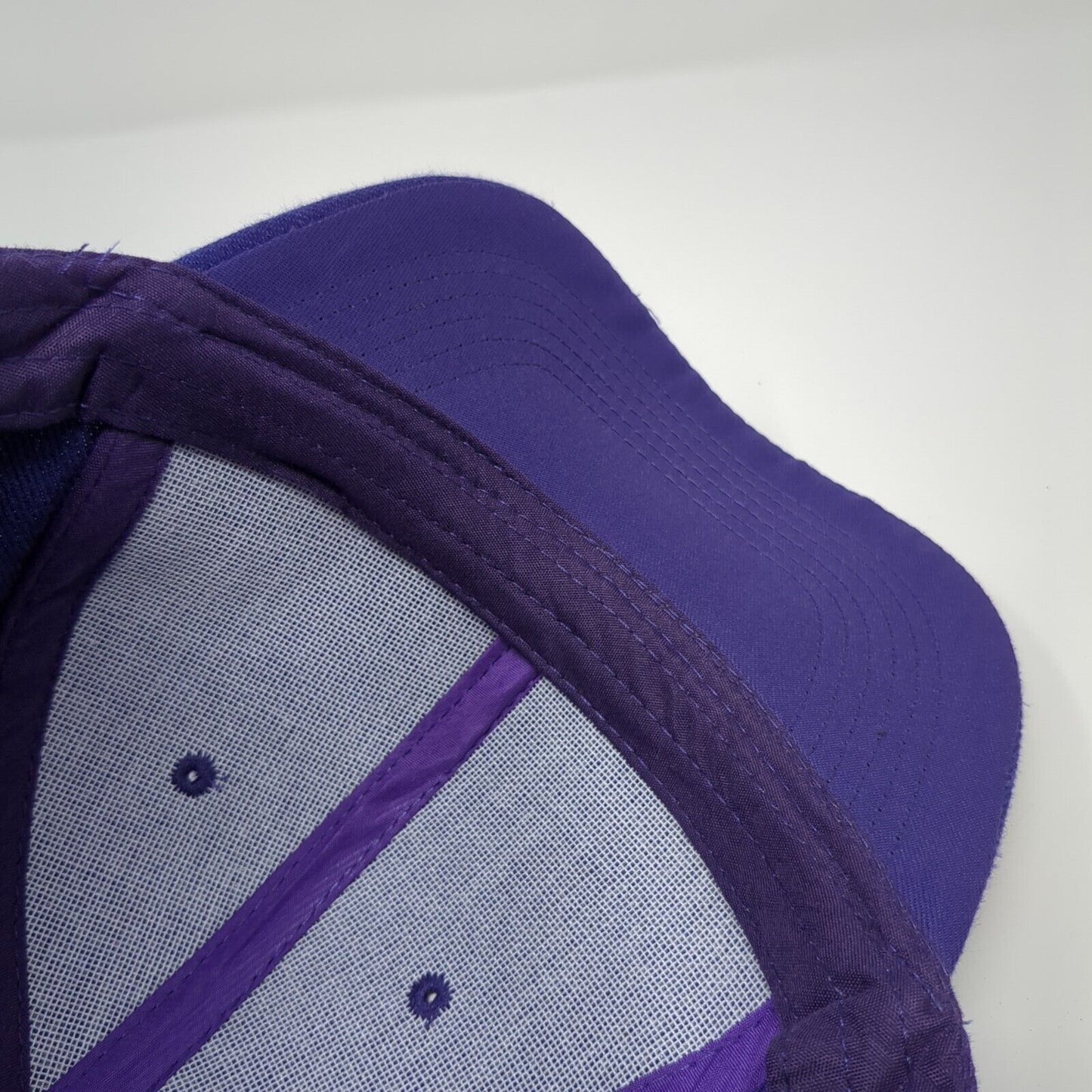 Unbranded Strapback Hat Purple One Size Adjustable Blank 6 Panel