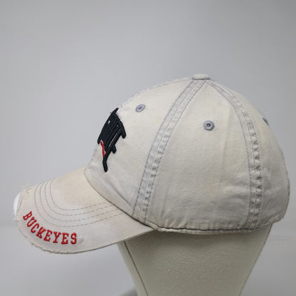 Ohio State Buckeyes NCAA Top of the World Gray OSFM Cap Distressed Curved Bill