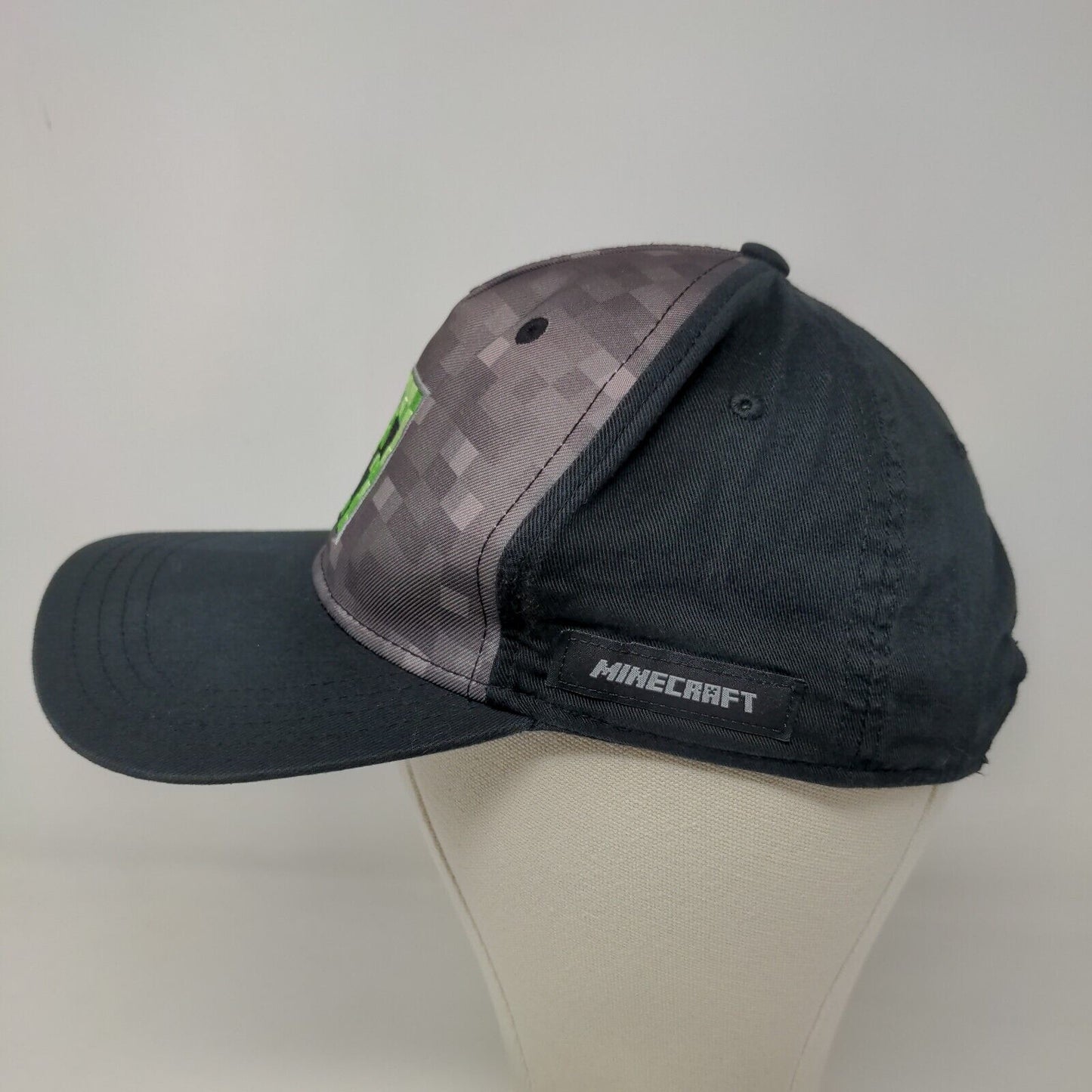 Minecraft Boy's Snapback Hat Multicolor Size OS Embroidered Creeper Logo