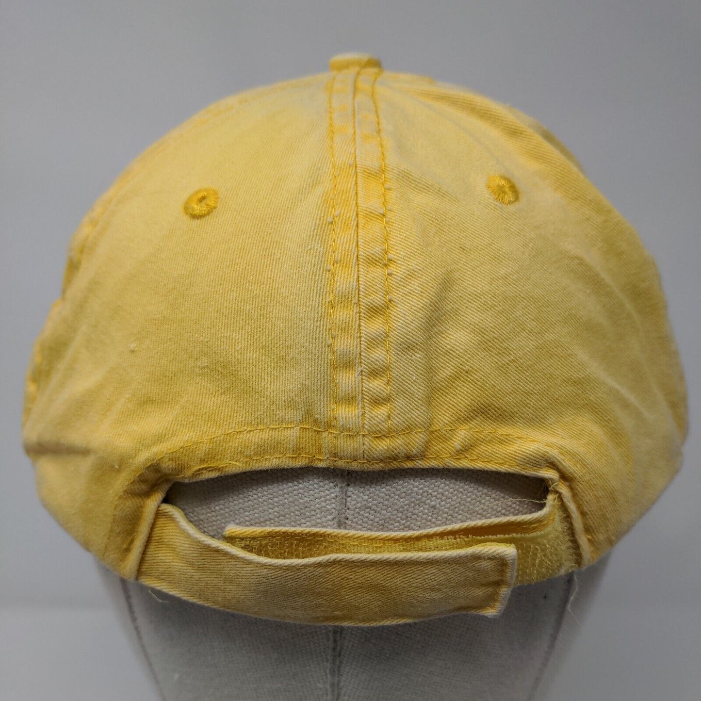 Smiley Peace Flowers Redington Beach FL Strapback Hat Yellow OSFA Jhats