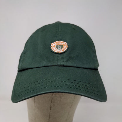 American Needle Men's Strapback Hat Green Adjustable Embroidered Logo Medinam