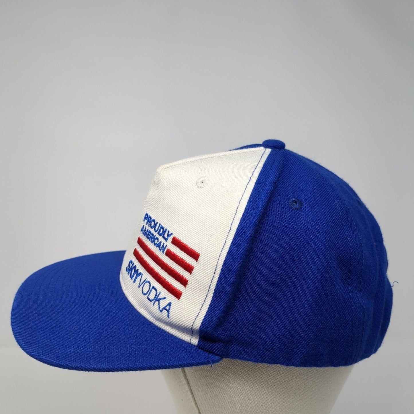 Proudly American Skyy Vodka Snapback Hat Blue One Size Adjustable