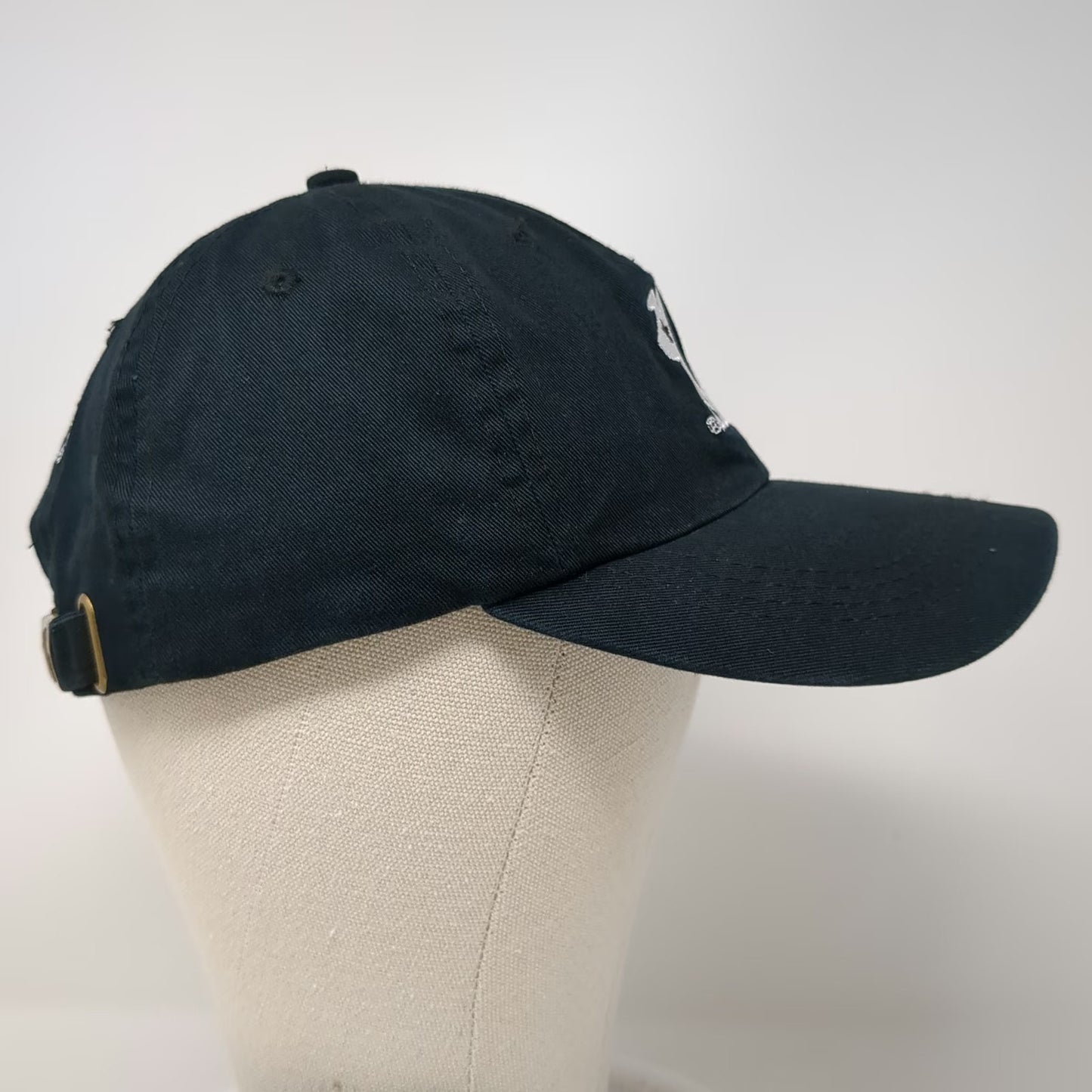 Sirius Satellite Radio Dog Logo Baseball Cap Black One Size Slideback Strap Hat