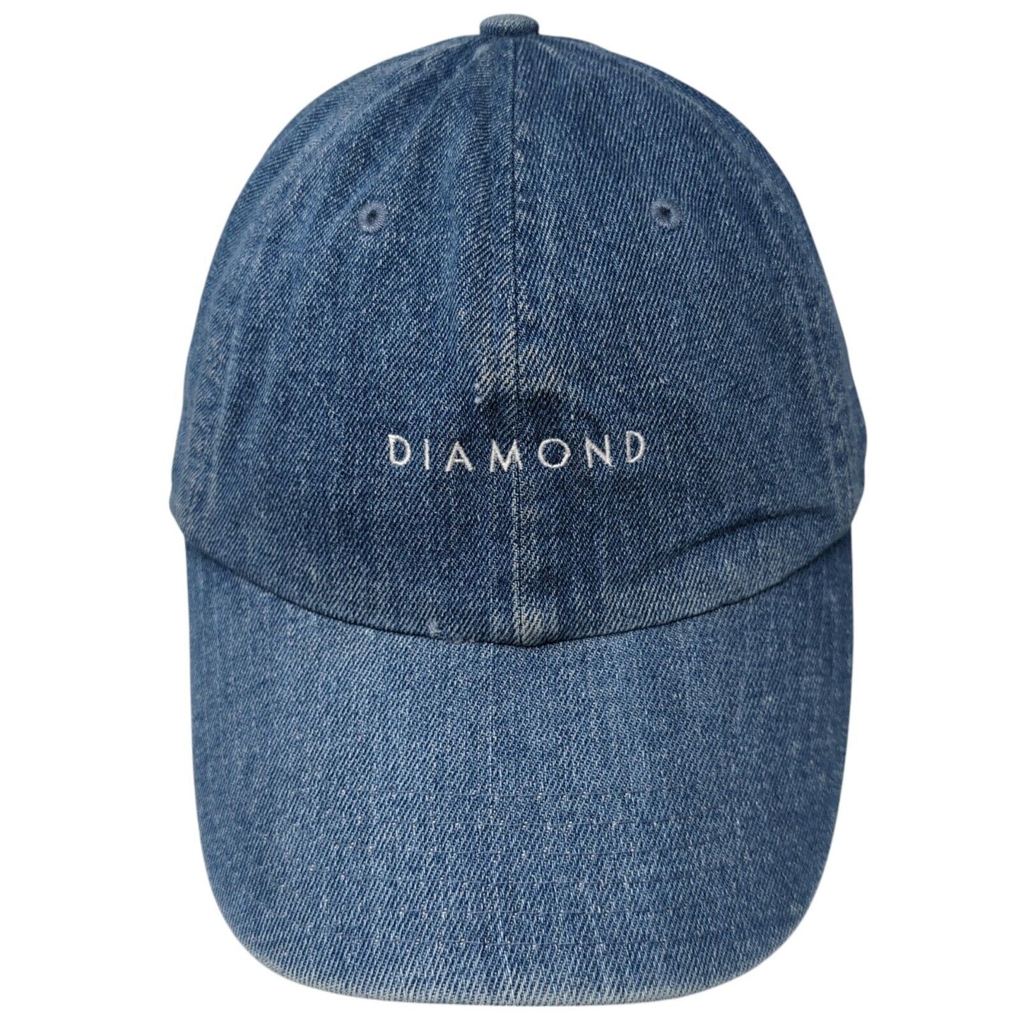 Diamond Supply Co Slideback Hat Blue One Size Adjustable Denim 6 Panel