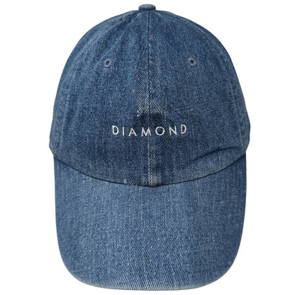 Diamond Supply Co Slideback Hat Blue One Size Adjustable Denim 6 Panel