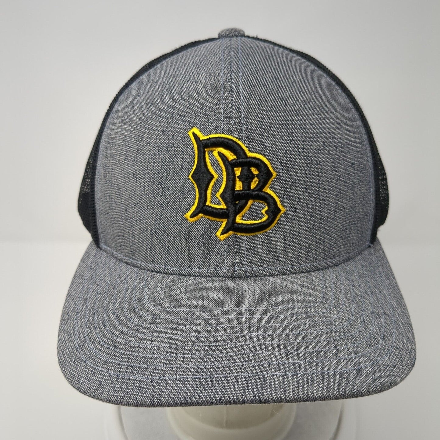 Long Beach State Dirtbags Snapback Mesh Back Hat Gray Embroidered Logo