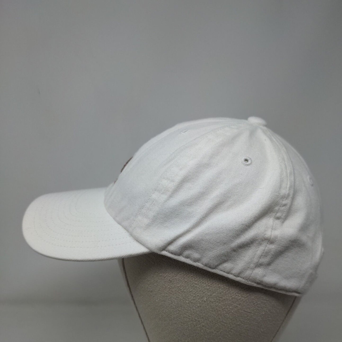 Adidas Aeroready Slideback Hat White One Size Embroidered 3 Stripes