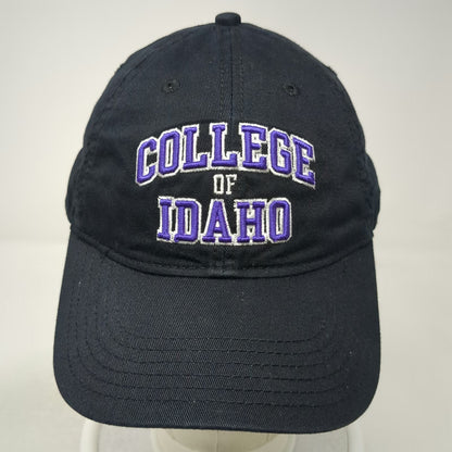 NCAA College of Idaho Legacy Black Purple White One Size Strapback Cotton Hat