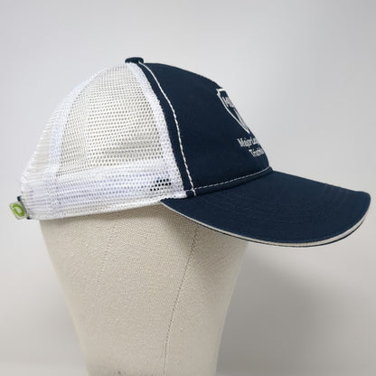 Major League Triathlon Baseball Cap Blue One Size Mesh Back Slideback Shield Hat