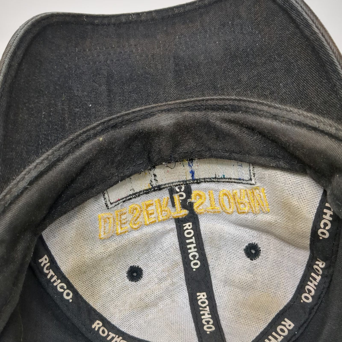Rothco Baseball Cap Black One Size Desert Storm Veteran Military Ribbon Hat