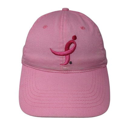 NAPA All Out For The Cure Strapback Hat Pink One Size Solid Adjustable