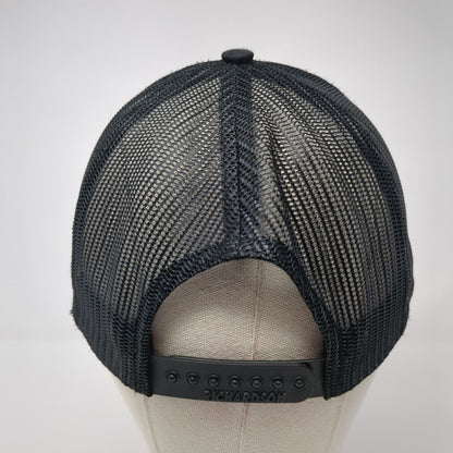 Top Notch Beard Snapback Trucker Hat Black OS Adjustable Mesh Back Richardson