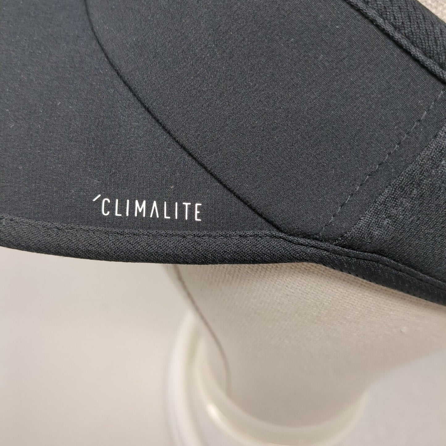 Adidas Climalite Strapback Sun Visor Hat Black OSFA Adjustable 3 Stripes