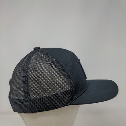 Coppertail Brewing Co. Snapback Trucker Hat Black One Size Mesh Back Emblem