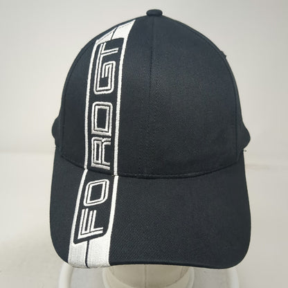 Ford Baseball Cap Black One Size GT Stripe Graphic Cotton Logo Strapback Hat
