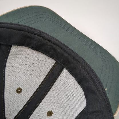 Imperial Baseball Cap Green One Size Slideback Made in USA Blank Two Tone Hat