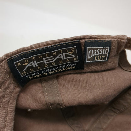 Ahead Baseball Cap Brown One Size Redfish Lake Lodge Patch Moose Sawtooth Hat