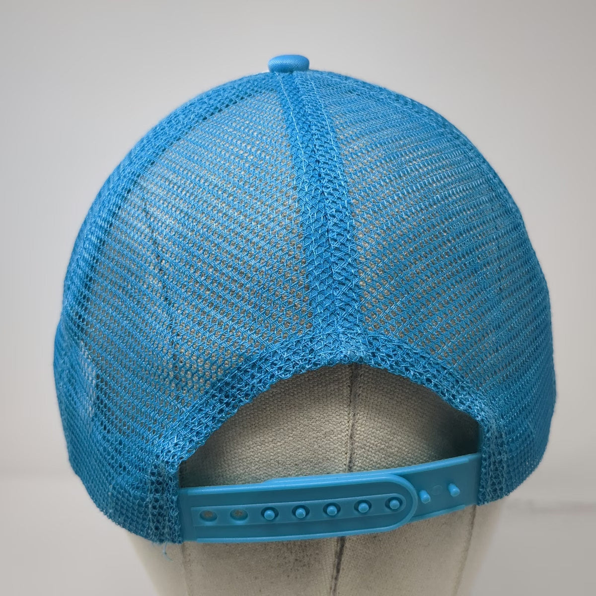 Netflix Stranger Things Thinking Cap Blue Trucker Hat OSFM Snapback Mesh Foam