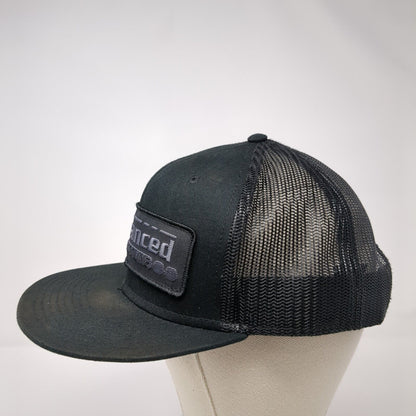 Advanced Heating & Cooling Snapback Trucker Hat Black One Size Mesh Back