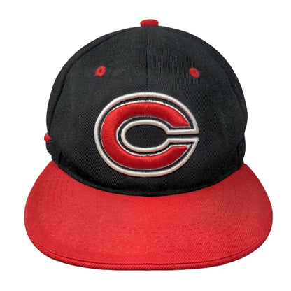 Cincinnati Reds Snapback Hat Black Red MLB Embroidered Big Logo Spell Out MLB