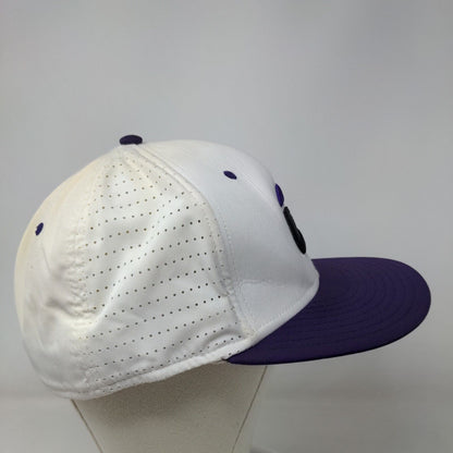 The Game Men's Fitted Hat White Size L Embroidered C Storm Logo Polyester Blend