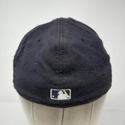 Detroit Tigers MLB New Era Blue Baseball Cap Hat Size 7 1/8 Wool Fitted 59FIFTY
