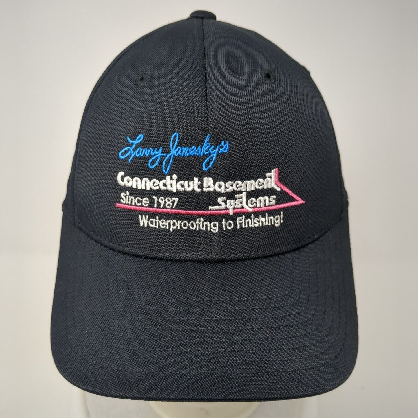 Larry Janesky's Connecticut Basement Systems Fitted Hat Black S/M Flexfit