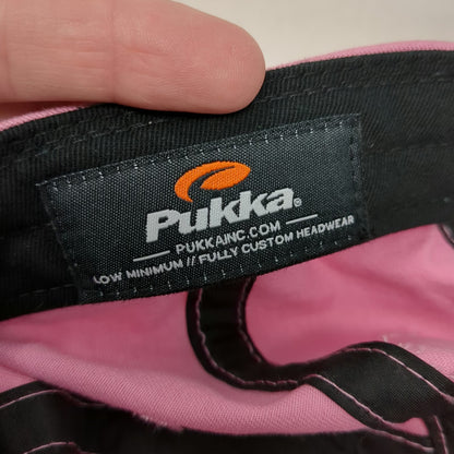 Pukka 5 Panel Pink Hat One Size Treefort Music Festival Leather Strapback Cotton